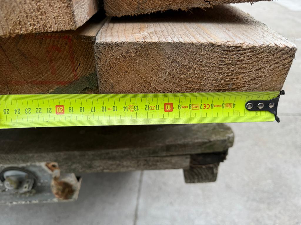 Mooie balken, 18 stuks - Gebruikt hout voor diverse projecte, Doe-het-zelf en Verbouw, Hout en Planken, Gebruikt, Ophalen of Verzenden