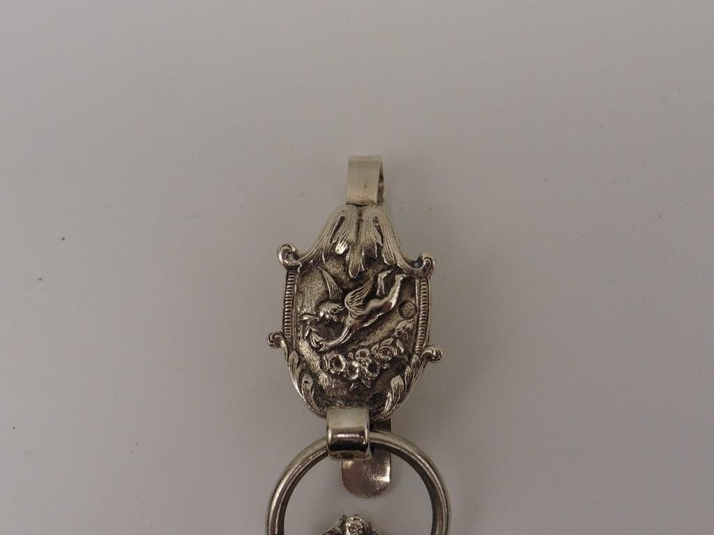 Zilveren tasbeugel met haak                             Z227, Ophalen of Verzenden, Zilver