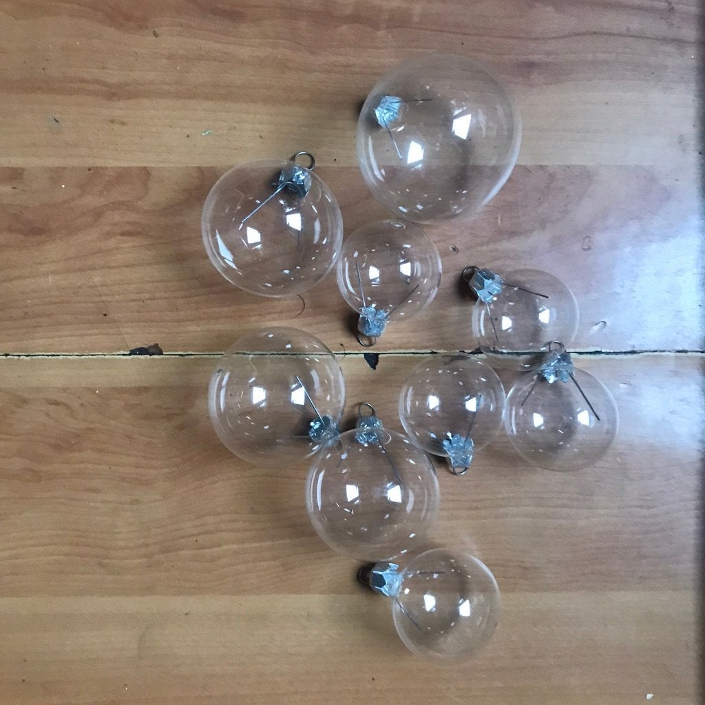 Vintage glazen kerstballen, Ophalen of Verzenden, Zo goed als nieuw