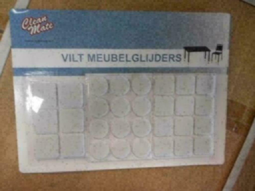 Meubel vilt glijders, Ophalen of Verzenden, Nieuw, Los Vilt