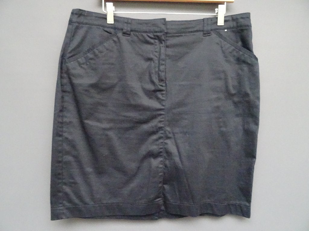 GRATIS !! YESSICA maat 44, rechte katoenen rok., Blauw, Yessica, Maat 42/44 (L), Ophalen of Verzenden