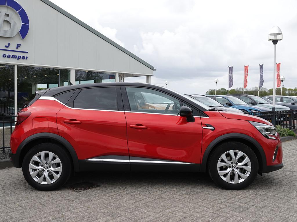 Renault Captur 1.0 TCe 90 Intens NAVI | ECC | TREKHAAK | CAM, Auto's, Voorwielaandrijving, Leder en Stof, Origineel Nederlands