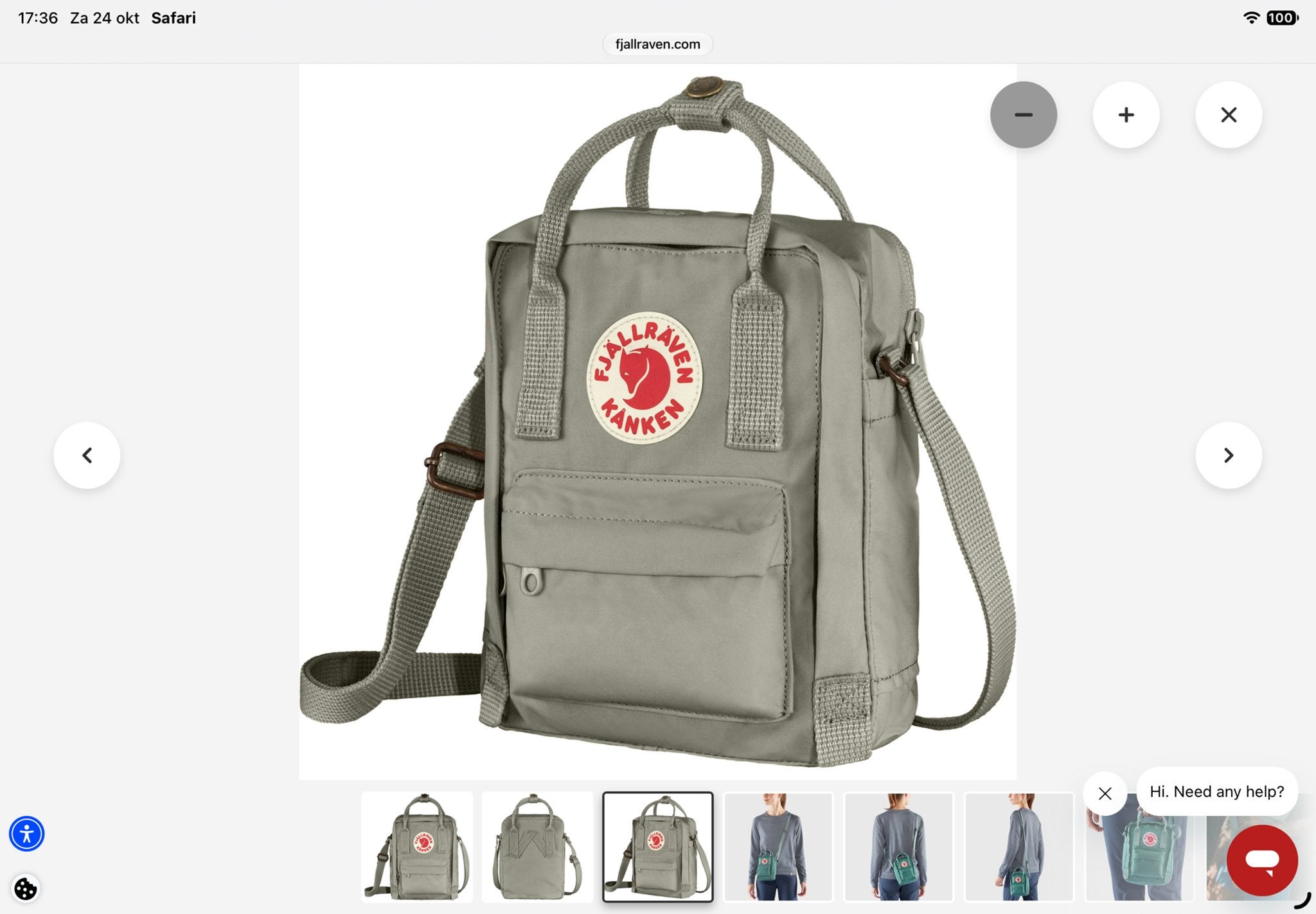 Fjällräven Kånken Sling - (kleur Fog), Overige merken, Minder dan 30 cm, Ophalen of Verzenden, Waterdicht