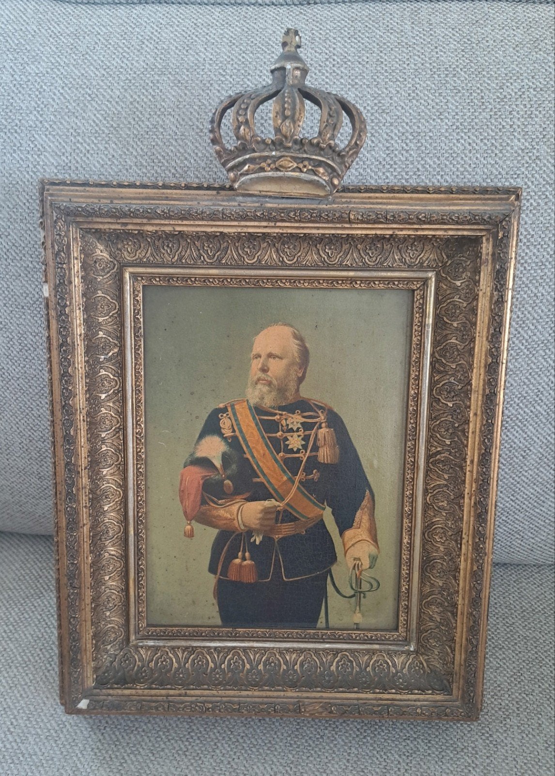 Oleografie Koning Willem III, Ophalen