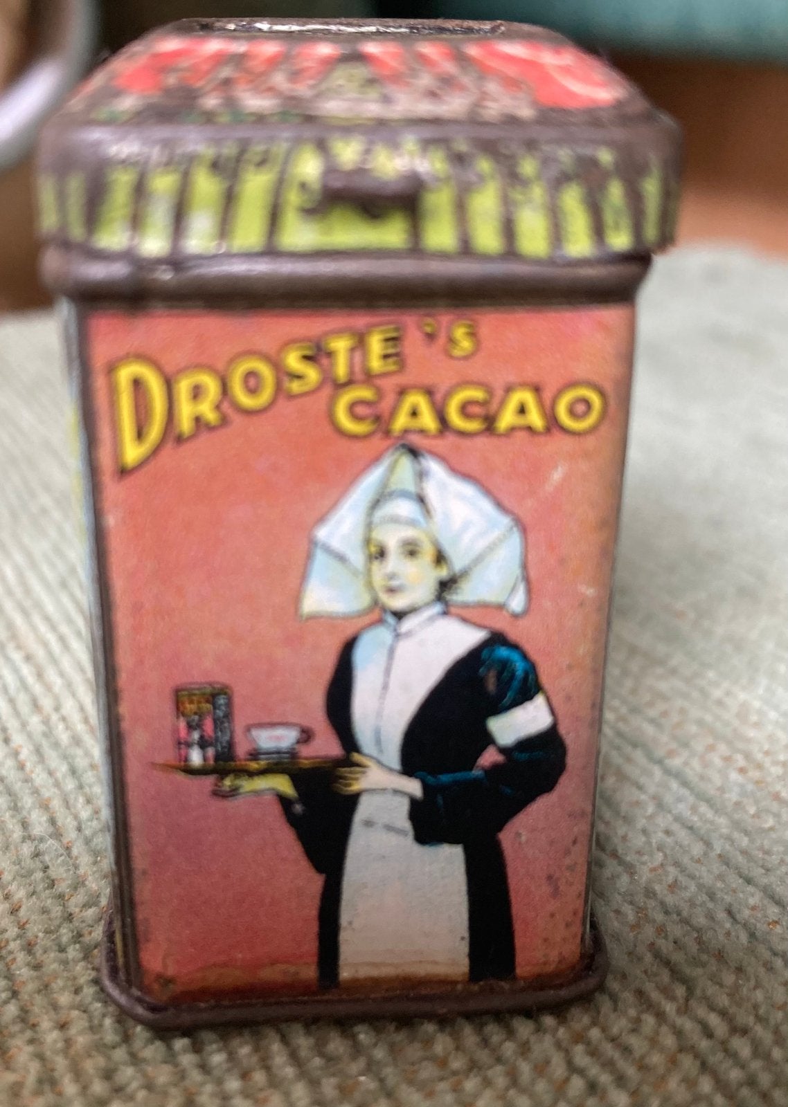 Oud Blik Droste's Cacao afm 5x3x2,8cm, Antiek en Kunst, Ophalen