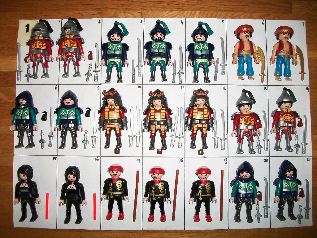 Asia ridders/ Mongoolse krijger /Kozak/ninja/ Chinezen, Ophalen of Verzenden, Nieuw, Complete set, Figuren
