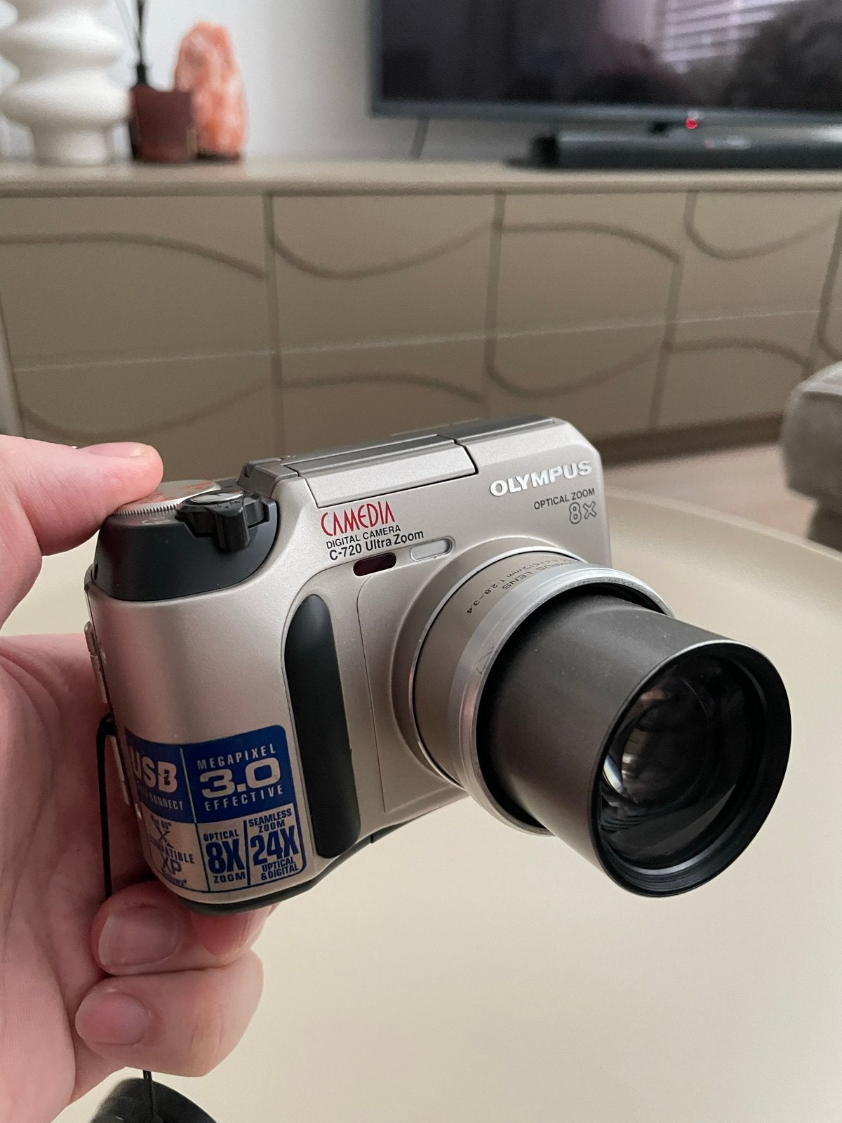 Olympus C-720 Ultra Zoom - Defect voor onderdelen/reparatie, Compact, Ophalen of Verzenden, Olympus, Niet werkend