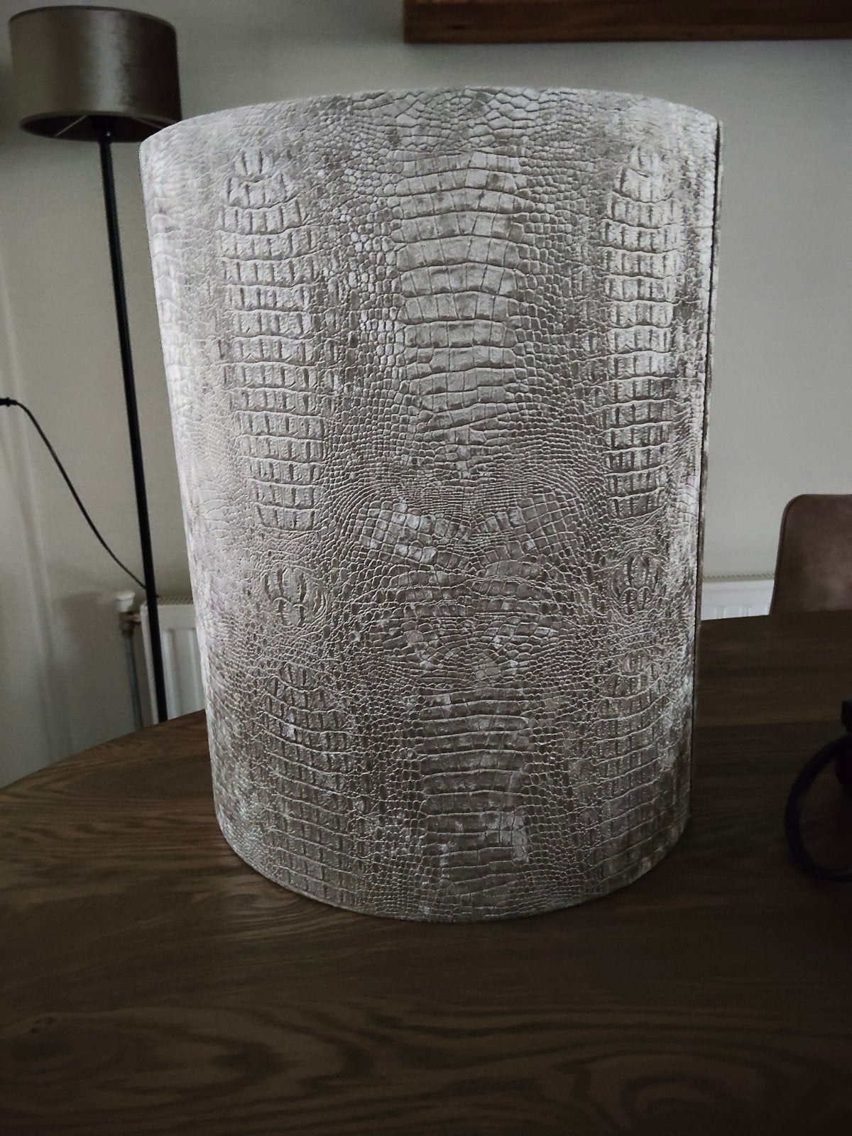 Mooie nieuwe lampenkap croco print, Huis en Inrichting, Ophalen, Nieuw, Rond