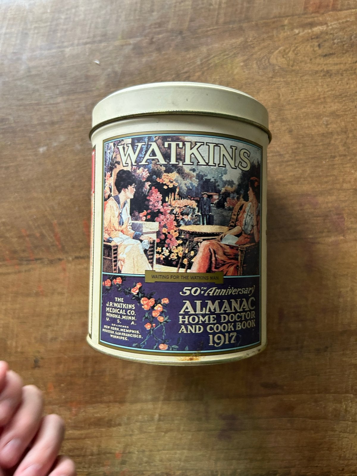 Vintage Watkins Blik - 125 Jaar Jubileum Editie, Ophalen, Gebruikt, Overige, Overige merken