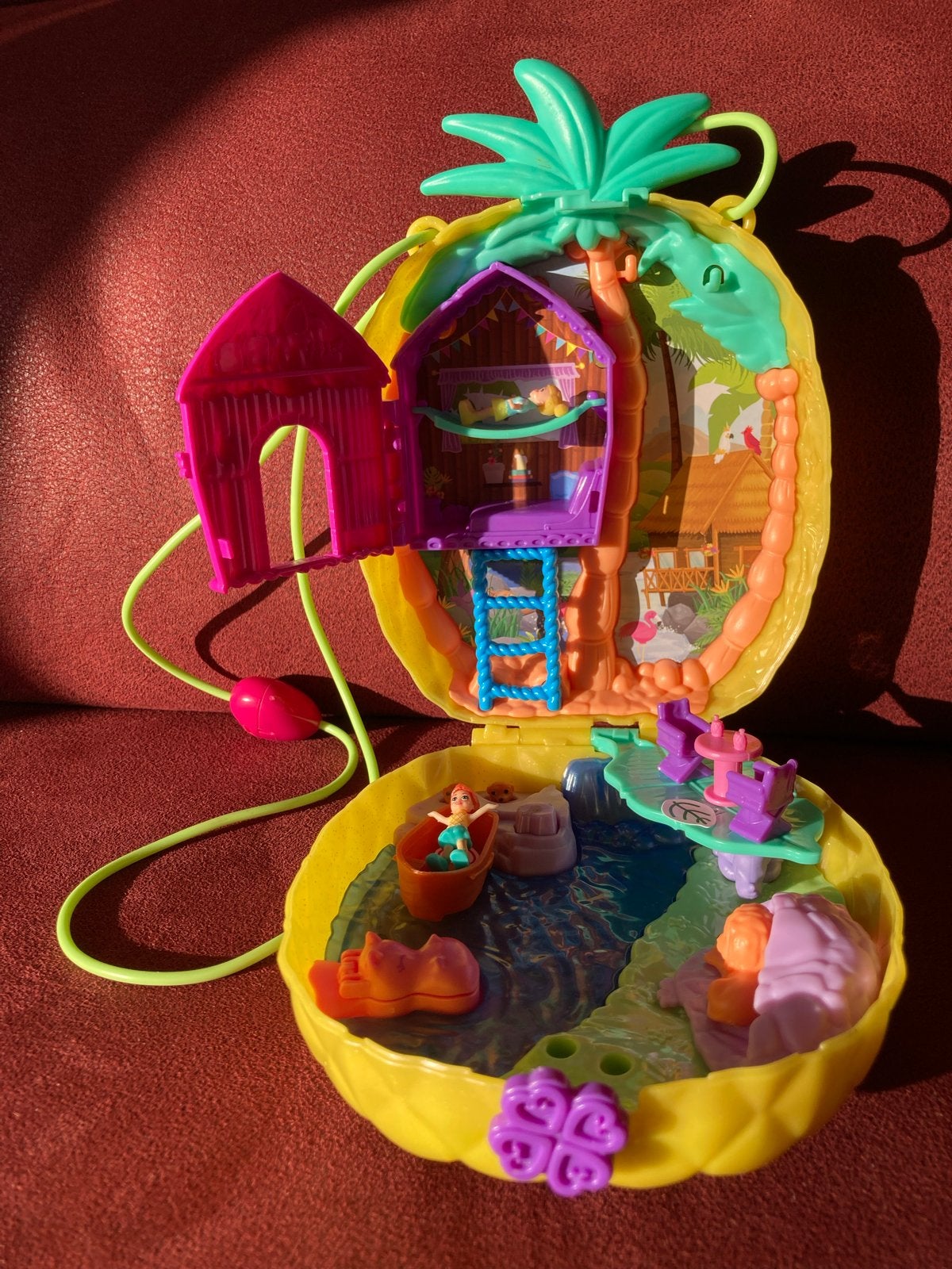 Polly Pocket Ananas Speelset - Tropisch Avontuur, Ophalen of Verzenden, Zo goed als nieuw, Meisje