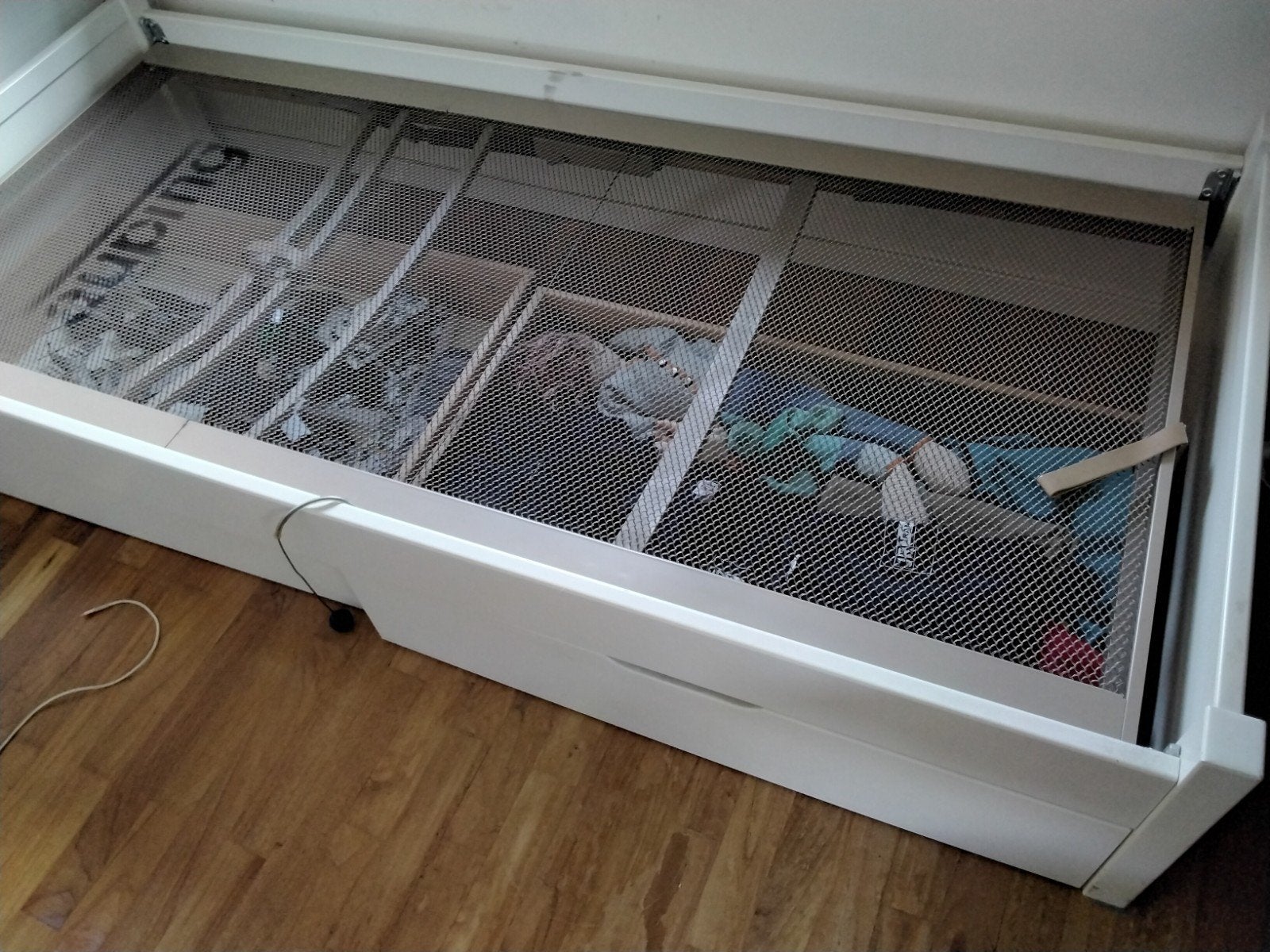1 persoon bedombouw met 2 lades, zonder matras, Ophalen, Gebruikt, 90 cm, Eenpersoons