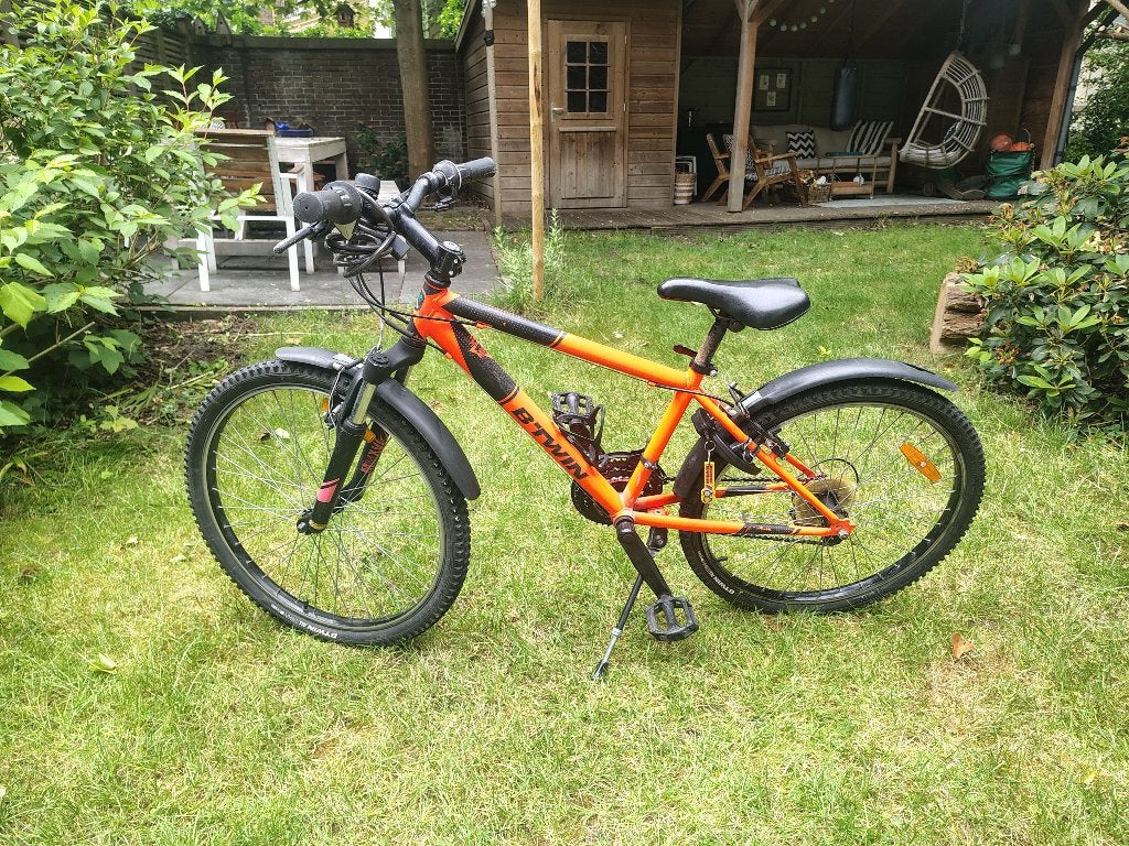 Rockrider Mountainbike  24 inch, Ophalen, Versnellingen, BTWIN, Schijfrem