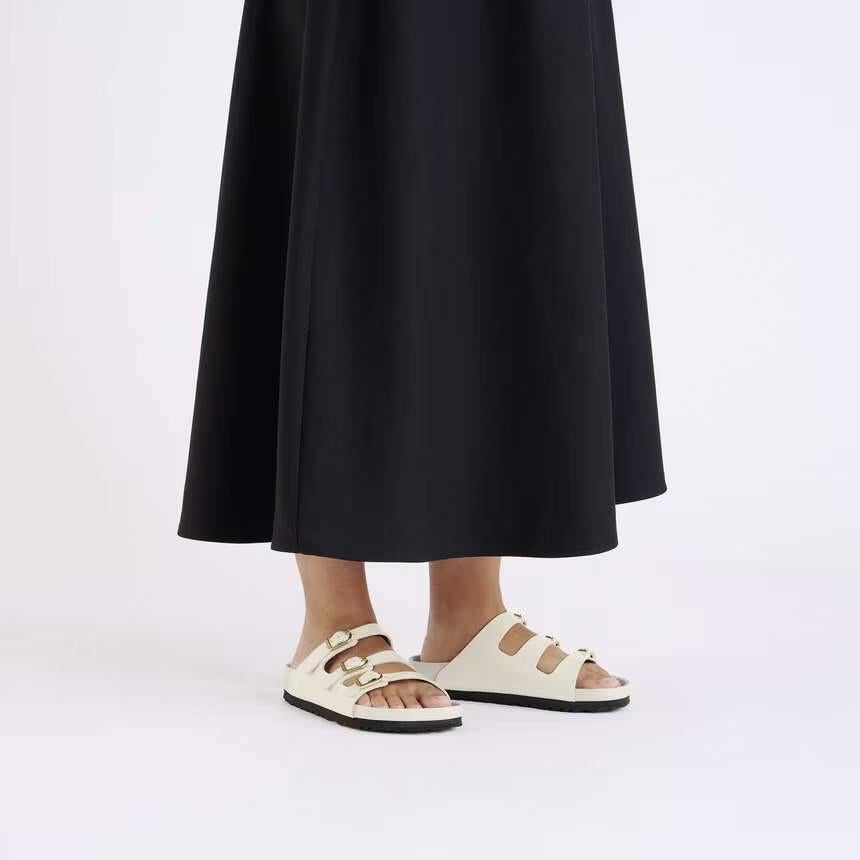 Nieuwe Birkenstock Florida  Slippers ecru  Maat 37, Slippers, Beige, Nieuw, Ophalen of Verzenden