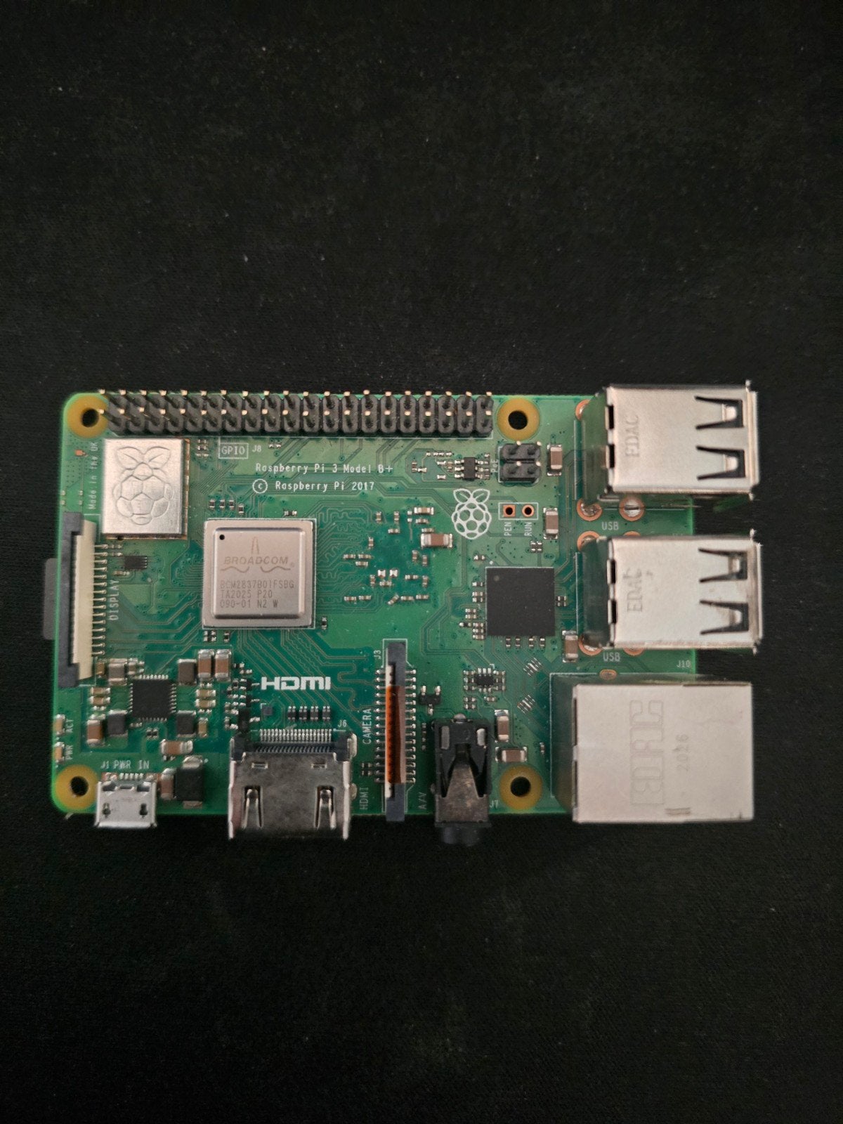 Raspberry Pi 3 Model B+, Computers en Software, Desktop Pc's, Gebruikt, Minder dan 4 GB, Broadcom BCM2837B0, Minder dan 2 Ghz
