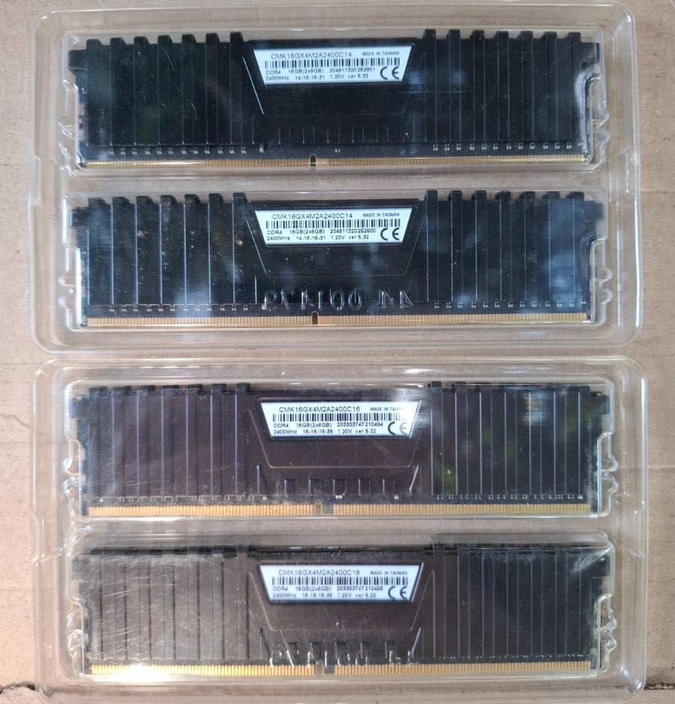 2 x 16gb(2x8) Vengeance ddr4 geheugen, Computers en Software, RAM geheugen, DDR4, Ophalen of Verzenden, Zo goed als nieuw, Desktop