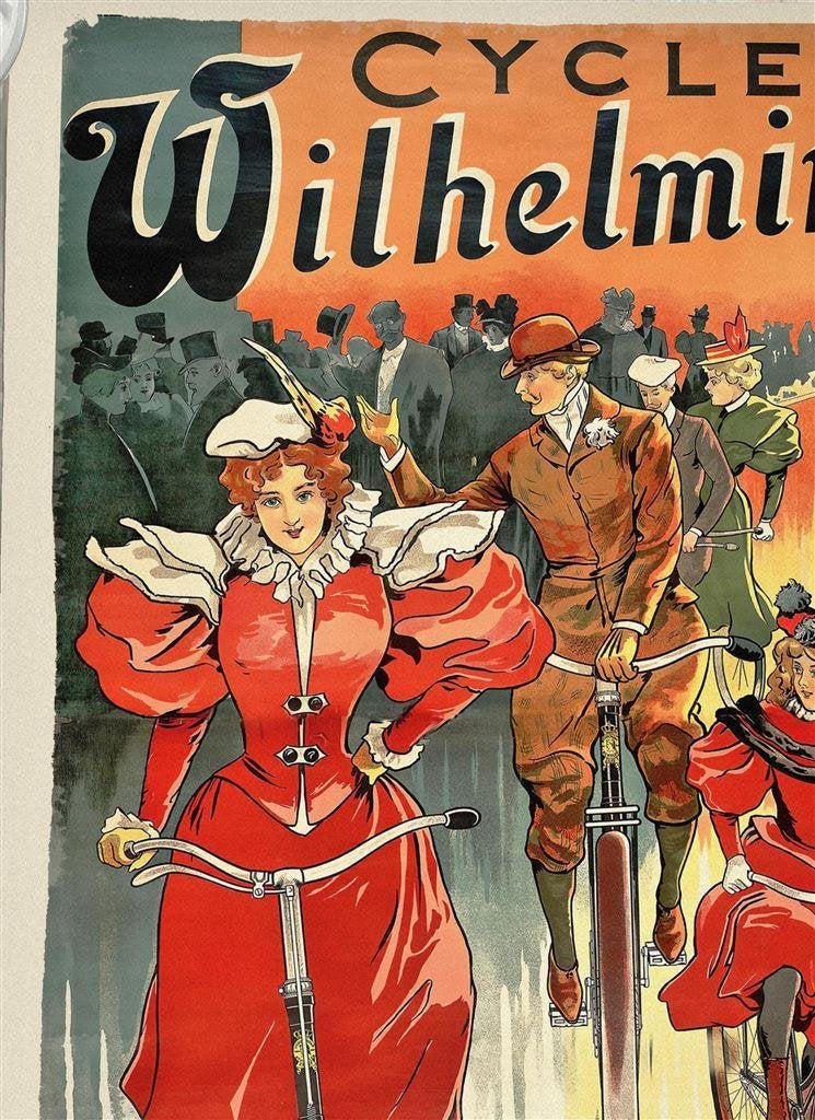 Wilhelmina Cycles Zeist Grote Art Deco Fiets Poster Affiche, Verzenden, Nieuw