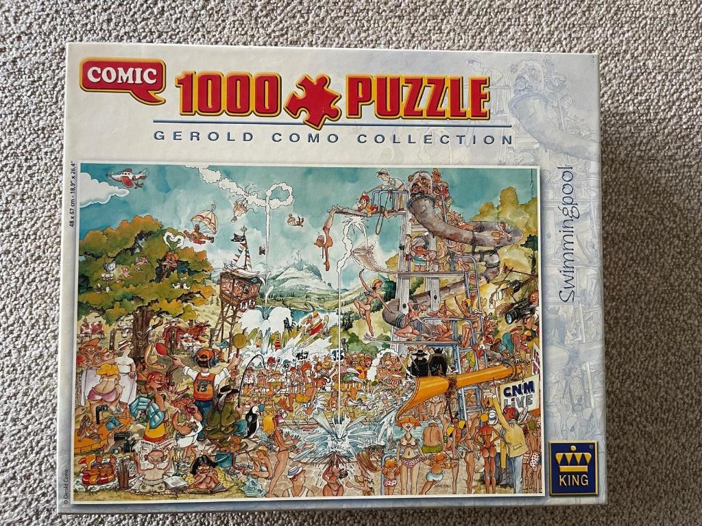 Puzzel 1000 stukjes, Ophalen of Verzenden, 500 t/m 1500 stukjes, Gebruikt, Legpuzzel