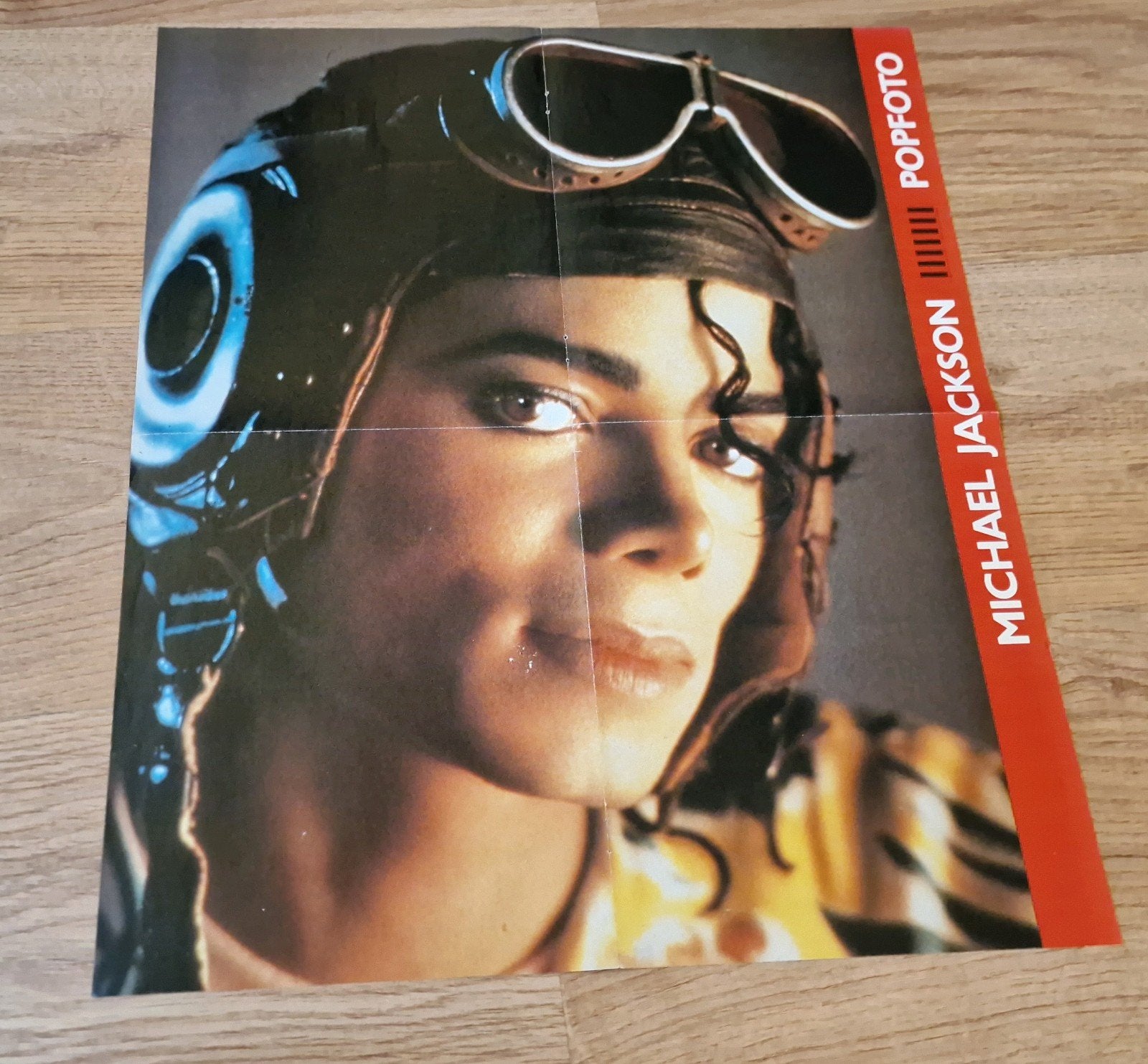 Michael Jackson zeldzame jaren '80 popfoto magazine poster, Verzenden, Gebruikt, Poster, Artwork of Schilderij