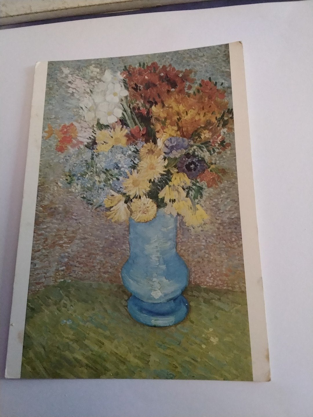 VINCENT VAN GOGH. BLOEMEN IN BLAUWE VAAS 1887, Ophalen of Verzenden