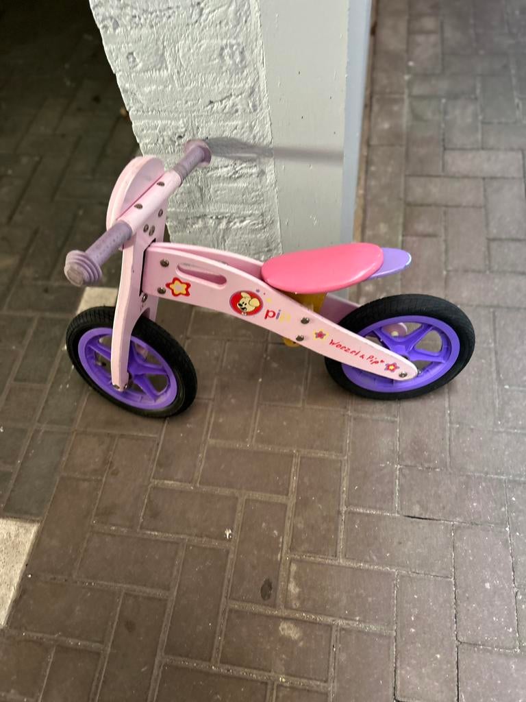 Loopfiets woezel en pip, Kinderen en Baby's, Speelgoed | Buiten | Voertuigen en Loopfietsen, Ophalen, Gebruikt, Loopfiets