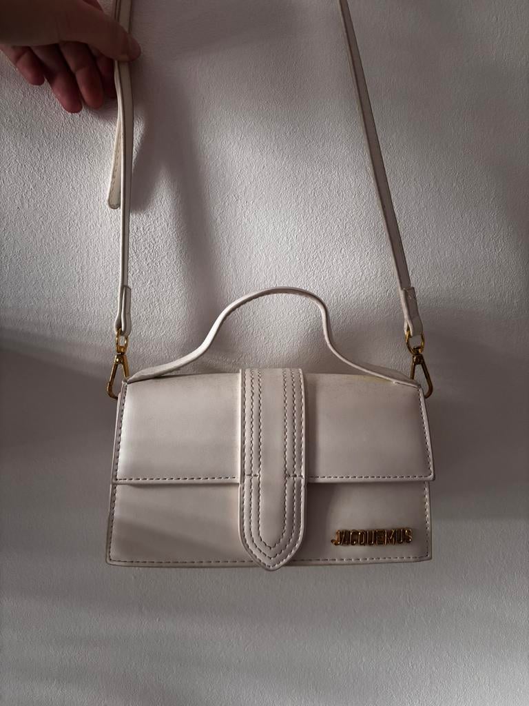 Witte Jacquemus tas, Sieraden, Tassen en Uiterlijk, Tassen | Damestassen, Ophalen of Verzenden, Gebruikt, Wit, Handtas