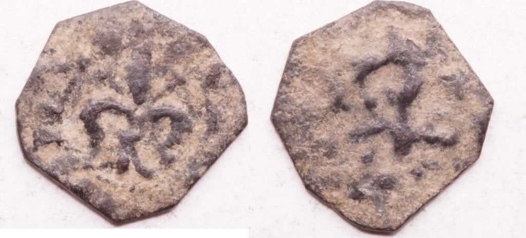Pougeoise 13e eeuw, kruisvaardersstaten Levant, Postzegels en Munten, Ophalen of Verzenden, Midden-Oosten, Losse munt