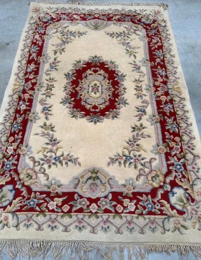 Handgeknoopt tapijt 130cm x 215cm chinees china scheerwol, Huis en Inrichting, Stoffering | Tapijten en Kleden, Ophalen of Verzenden