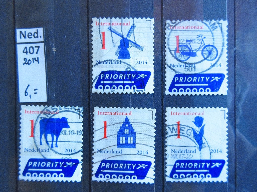 Nederland serie nr. 407, Postzegels en Munten, Postzegels | Nederland, Ophalen of Verzenden, Na 1940, Gestempeld