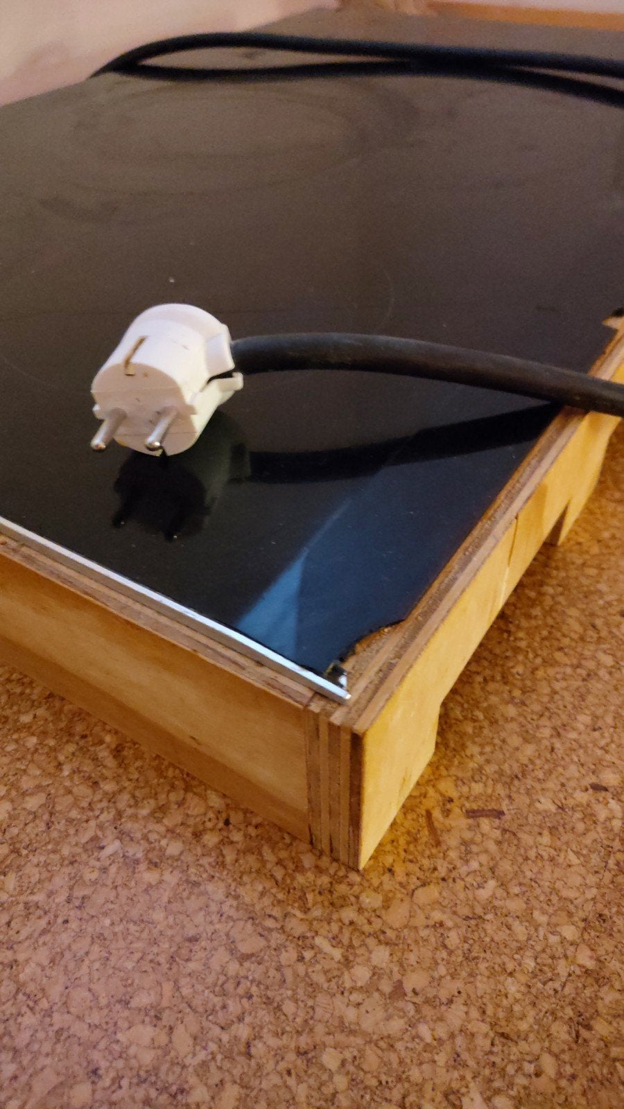 Siemens Inductiekookplaat 5 zones - 230V // glas beschadigd, Witgoed en Apparatuur, Ophalen, Gebruikt, 60 cm of meer, Inbouw
