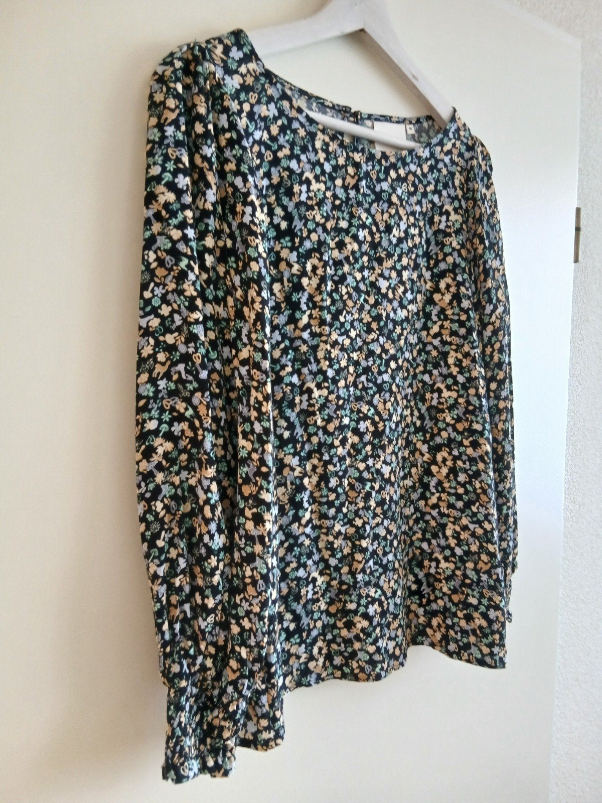 Modieuze nieuwe bloemen blouse van Fabienne Chapot. Maat 36., Verzenden, Zwart, Nieuw, Fabienne Chapot