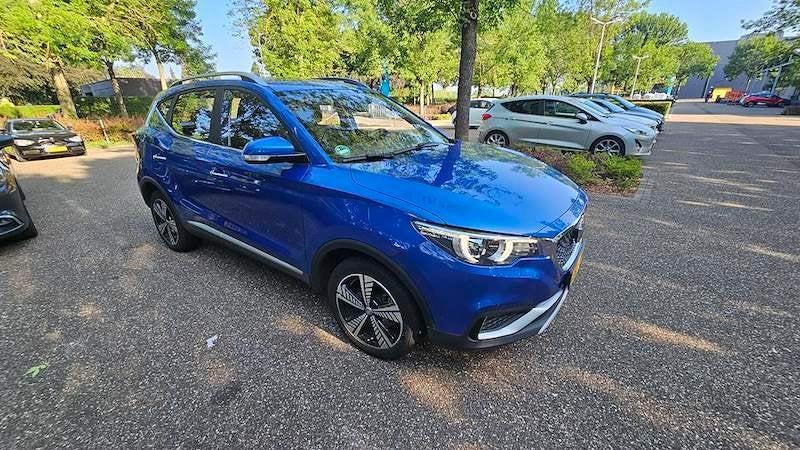 MG ZS Electric 143pk 2019 Blauw, Auto's, MG, Elektronische parkeerrem, Zwart, 143 pk, 38 min