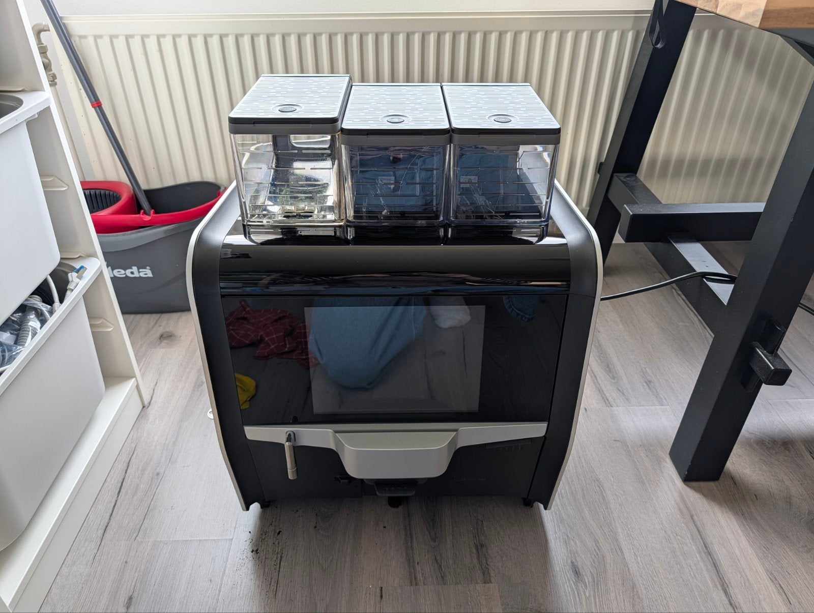 De Jong Duke Nio Bean to Coffee machine met extra functies, Ophalen, Gebruikt, Koffiemachine, Koffiebonen