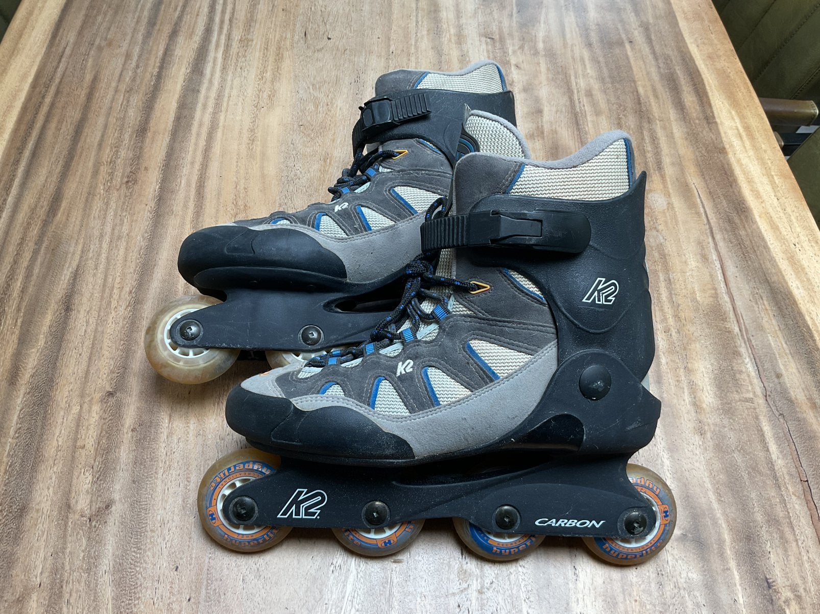 Zeer goede K2 (Ascent, carbon) skeelers maar 42,5. KOOPJE!!!, Ophalen of Verzenden, Gebruikt, K2