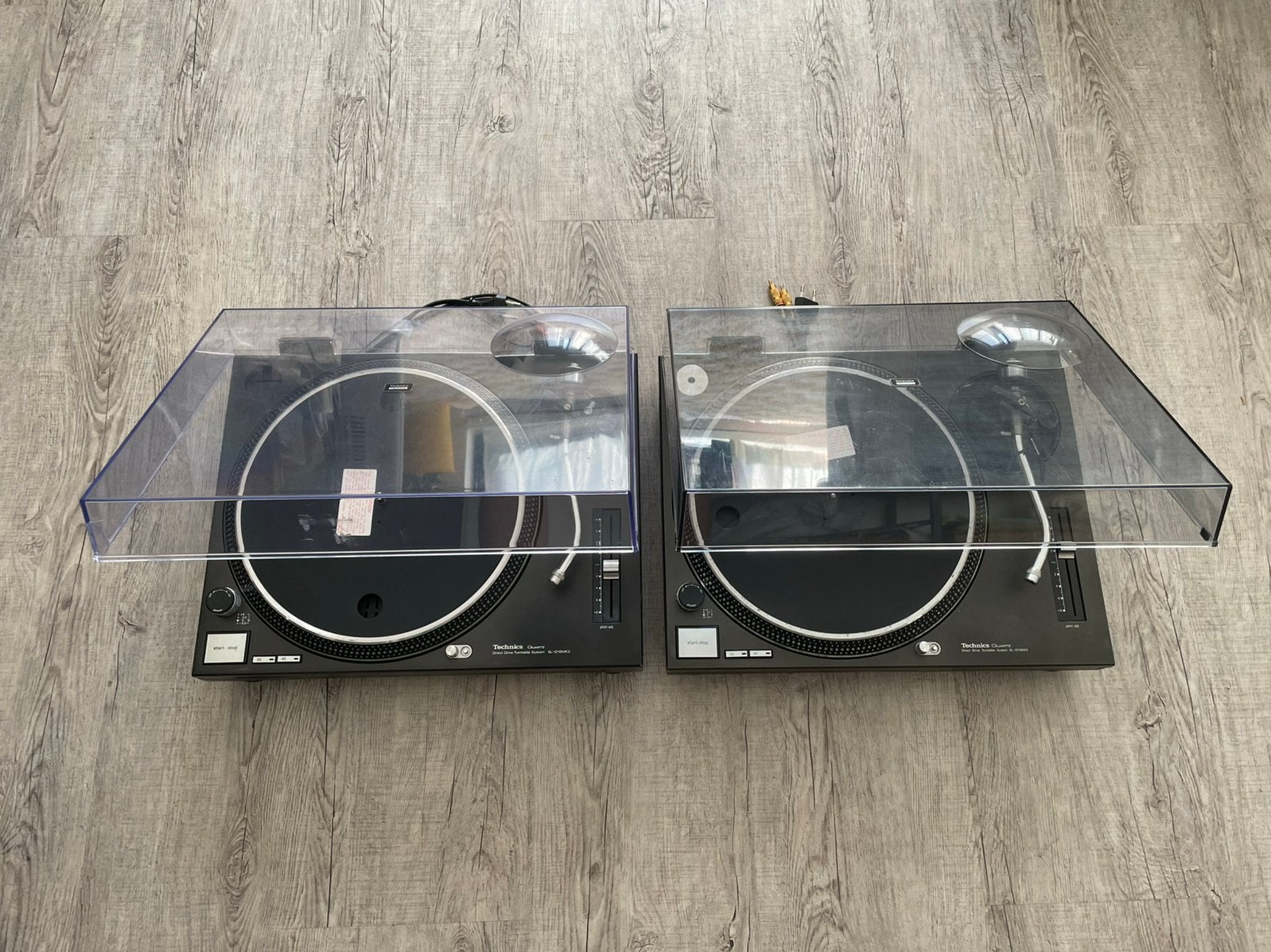 2x Technics SL-1210 MK2 Draaitafel, Ophalen, Gebruikt, Pitch-regelaar, Platenspeler
