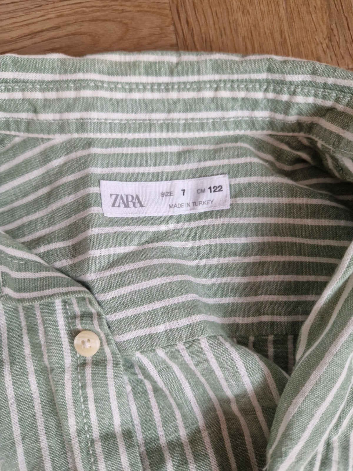 Zara gestreept overhemd maat 122 (7 jaar), Kinderen en Baby's, Overhemd of Blouse, Ophalen of Verzenden, Zo goed als nieuw, Zara