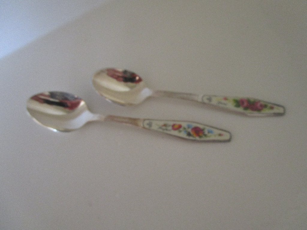 2  Royal Albert Silver Plated theelepels, Ophalen of Verzenden