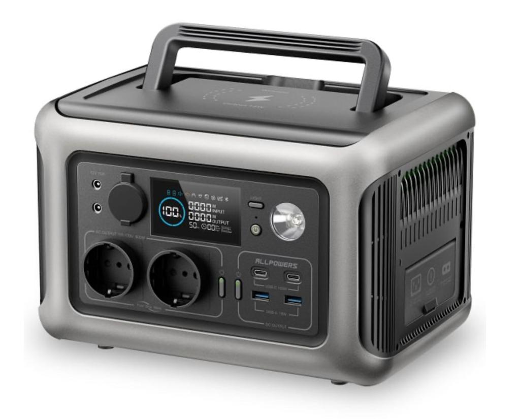 ALLPOWERS R600 Powerstation - 600W - 299Wh - Zwart & Wit, Ophalen of Verzenden, Nieuw
