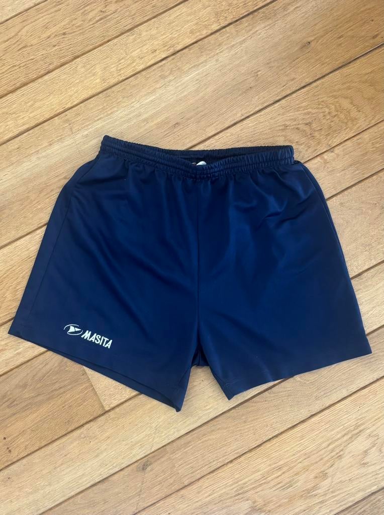 Sportshort blauw Masita trainingsbroek– maat S korte broek, Ophalen of Verzenden, Gedragen, Blauw