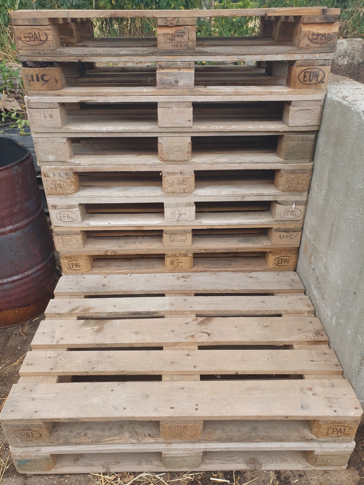 nette europallets, Doe-het-zelf en Verbouw, Hout en Planken, Ophalen, Zo goed als nieuw, Pallet, Minder dan 200 cm