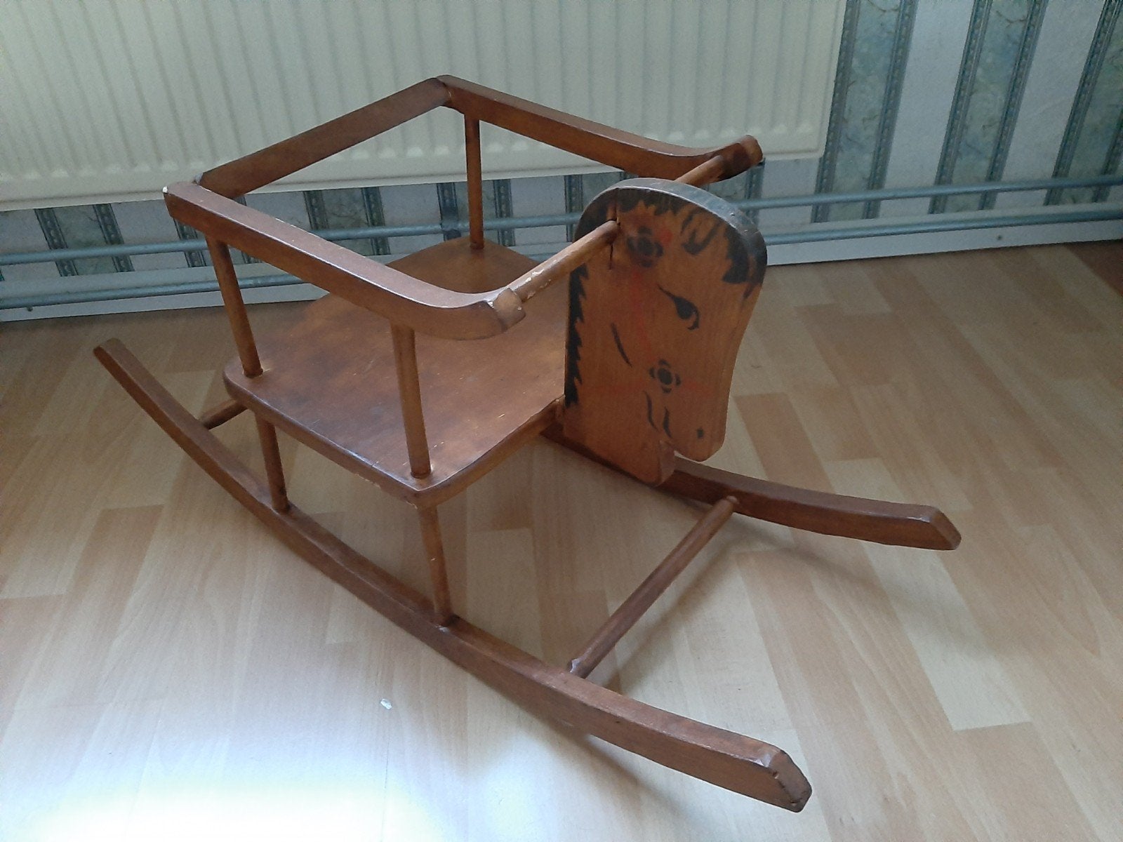Houten schommelstoel voor kinderen., Ophalen, Gebruikt