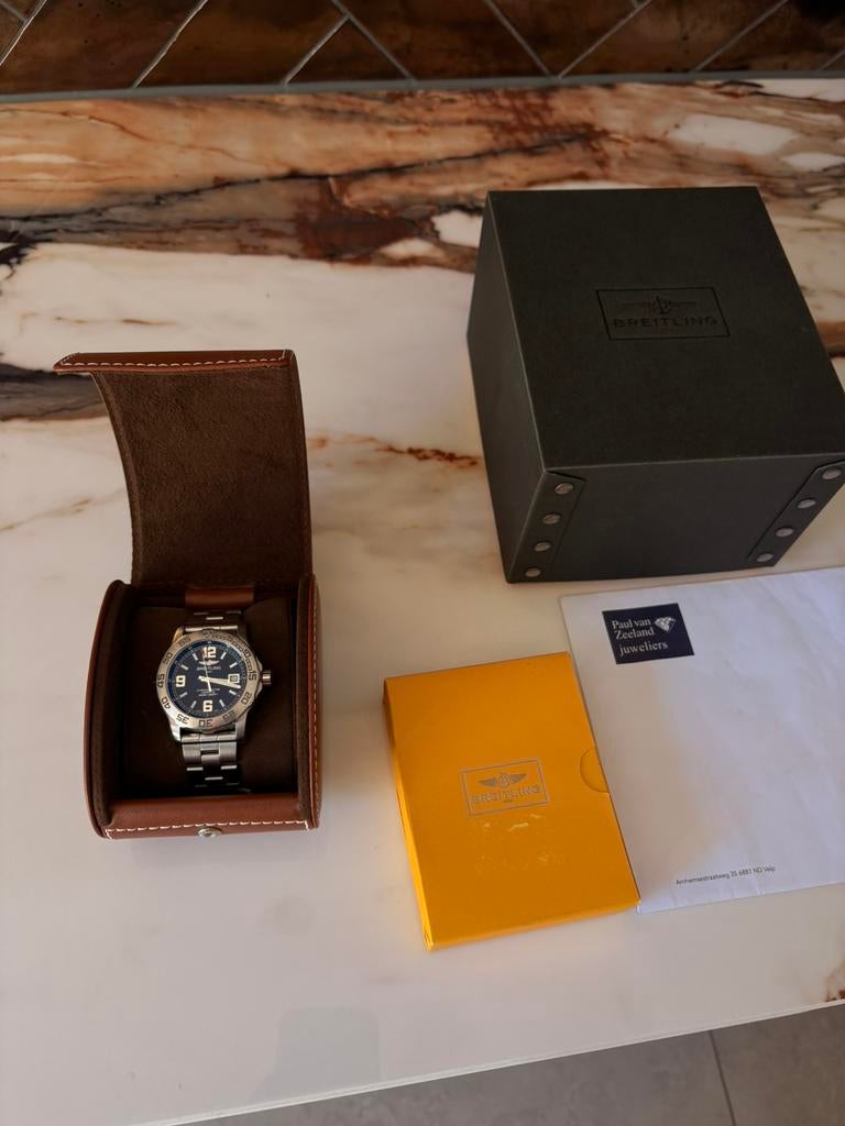 Bretiling Colt 44 Full Set, Ophalen, Staal, Staal, Breitling