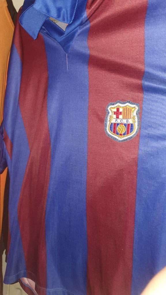 Vintage FC Barcelona Laudrup #9 Thuisshirt, Maat L, Ophalen of Verzenden, Gebruikt, Shirt