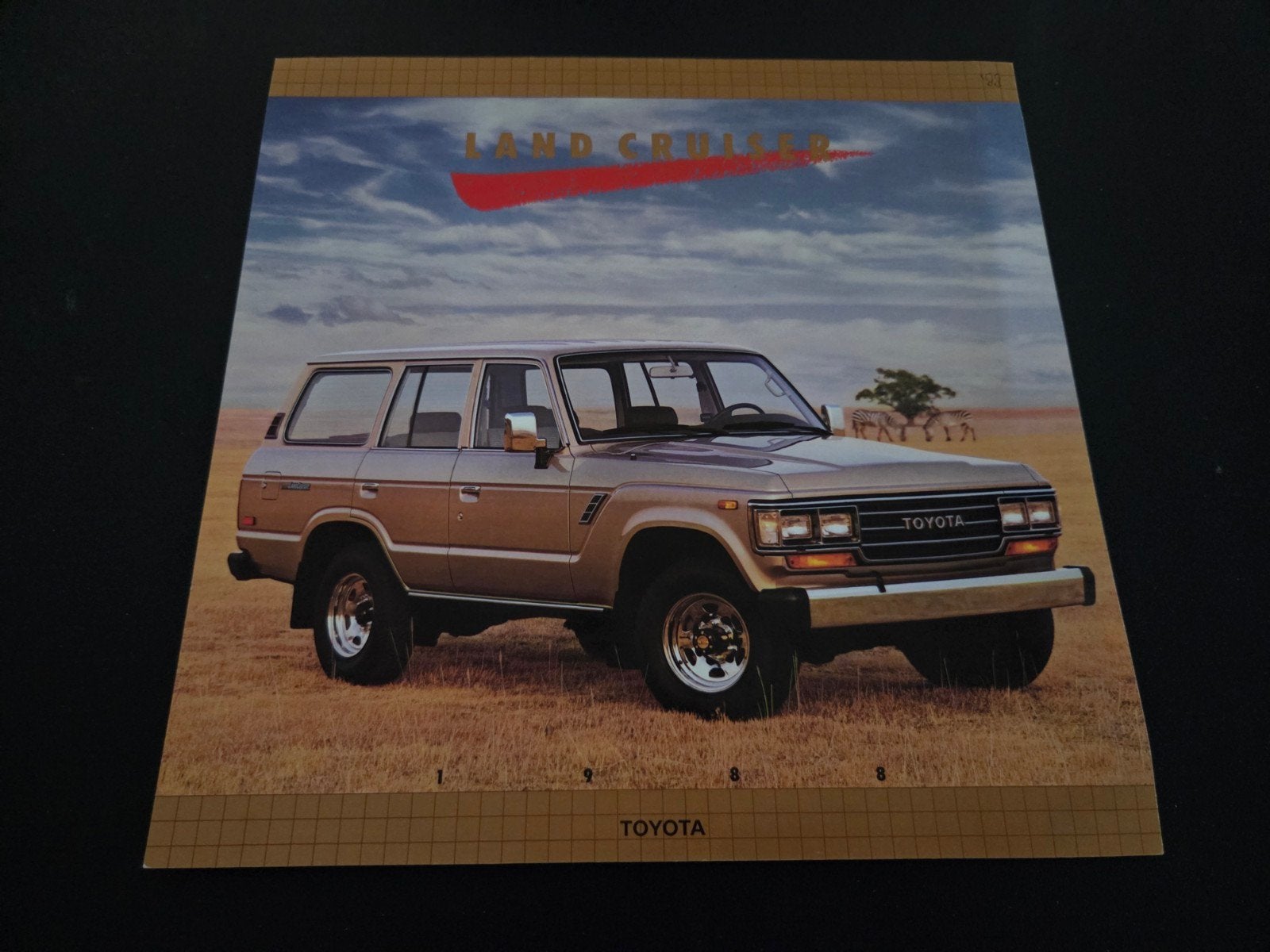 Leaflet Toyota Landcruiser 1988 USA, Ophalen of Verzenden, Zo goed als nieuw, Toyota