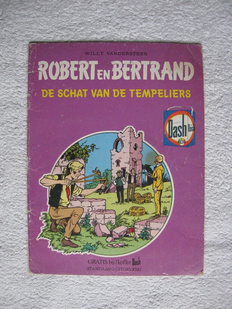 Robert en Bertrand: De Schat van de Tempeliers (uitg. DASH), Gelezen, Willy Vandersteen, Eén stripboek, Ophalen of Verzenden