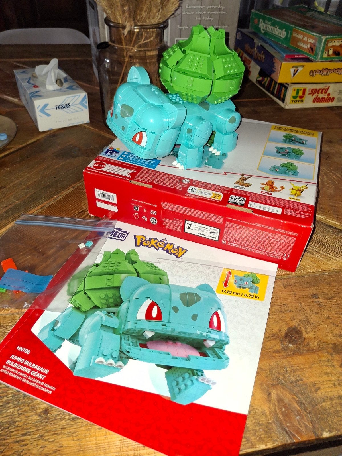 Mega Construx Pokémon Jumbo Bulbasaur Bouwset, Ophalen of Verzenden, Zo goed als nieuw, Megabloks