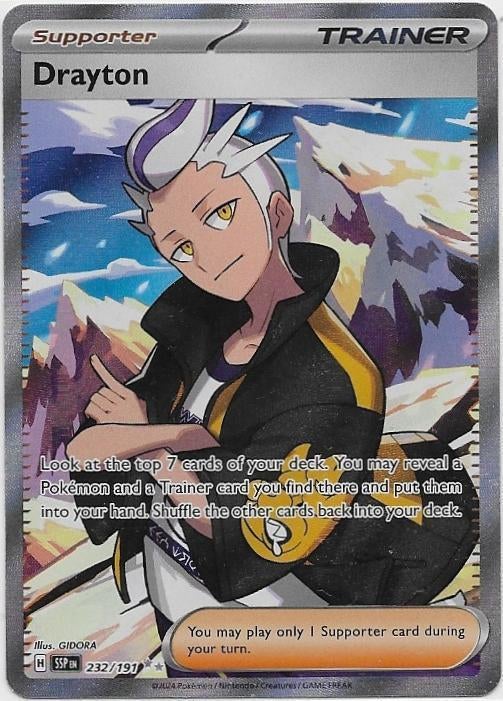 Surging Sparks,  Drayton [full-art] 232/191, Verzenden, Nieuw, Losse kaart