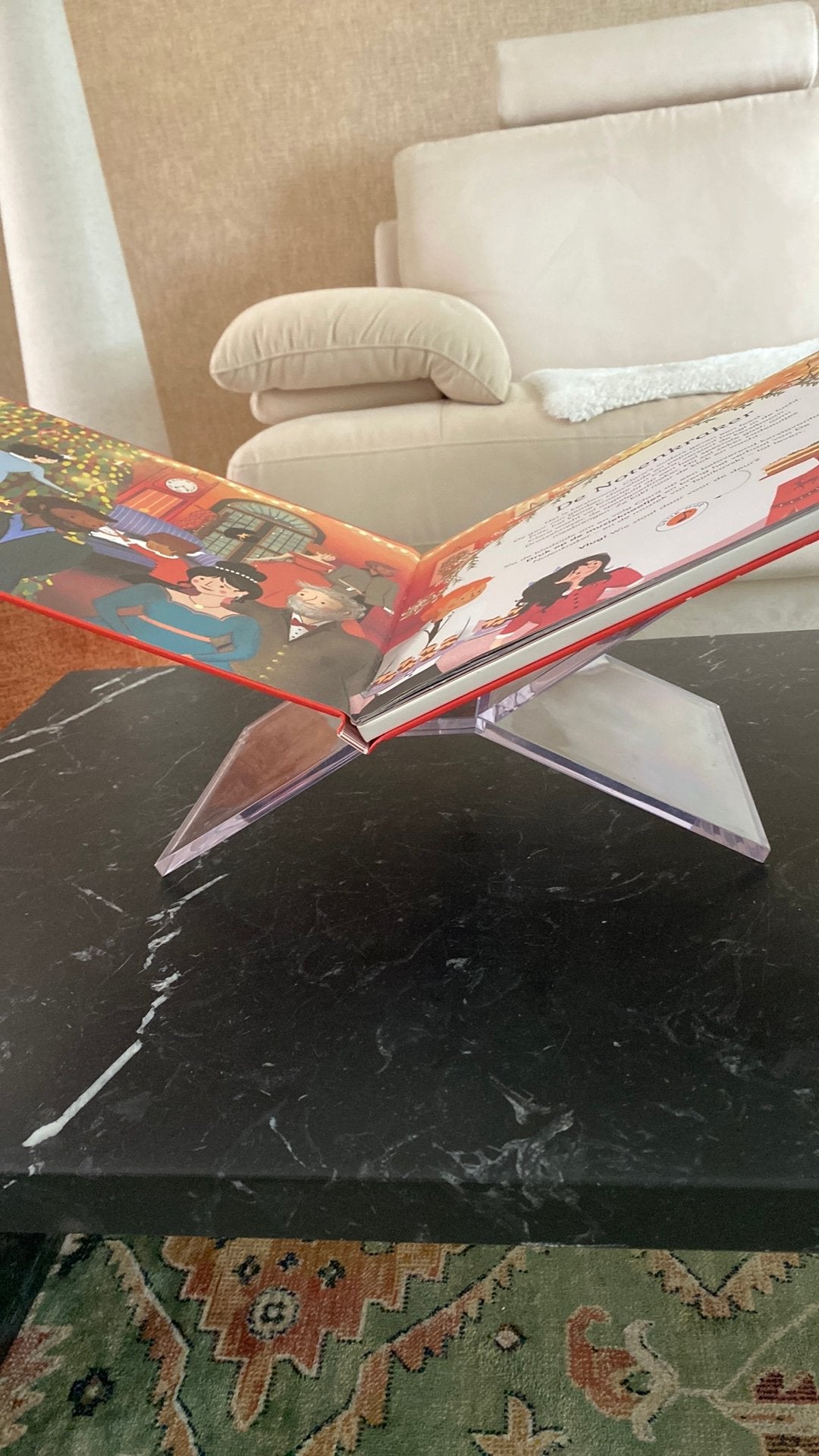 Boekensteun zwaar plexiglas, Ophalen of Verzenden, Zo goed als nieuw