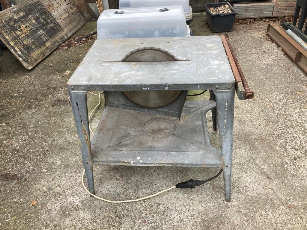 Professionele bouwplaats zaagtafel 400mm zaagblad, Ophalen, Zo goed als nieuw