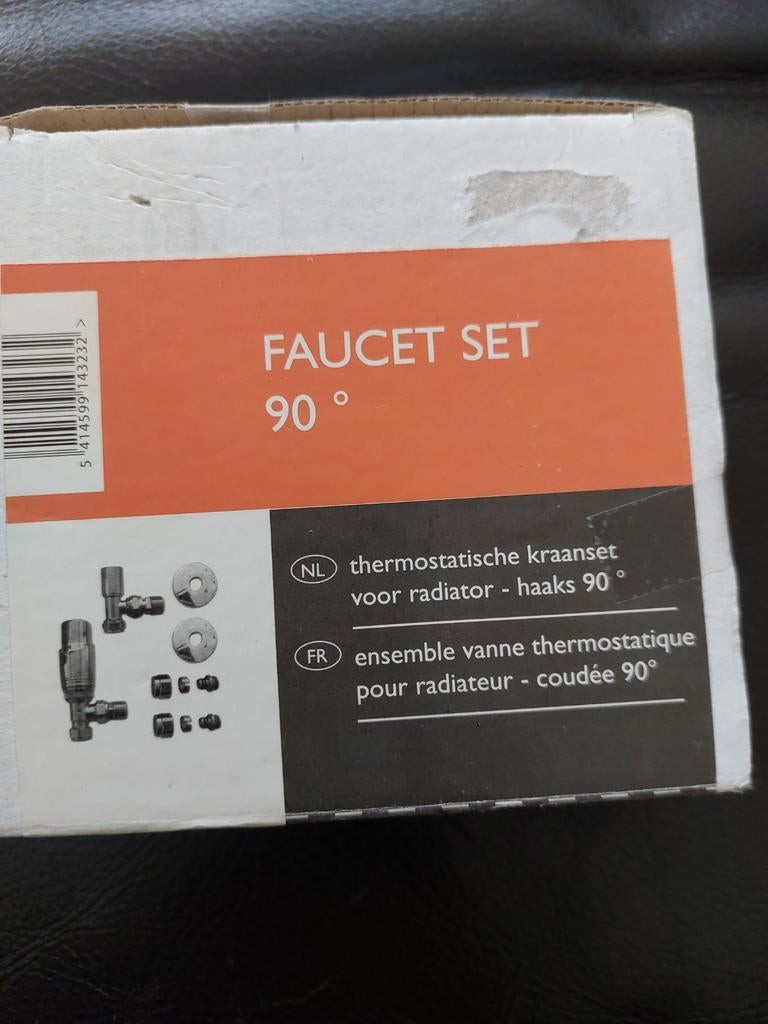 Vipera Thermostatische kraanset voor radiator - haaks 90, Thermostaat, Minder dan 30 cm, Nieuw, Minder dan 60 cm