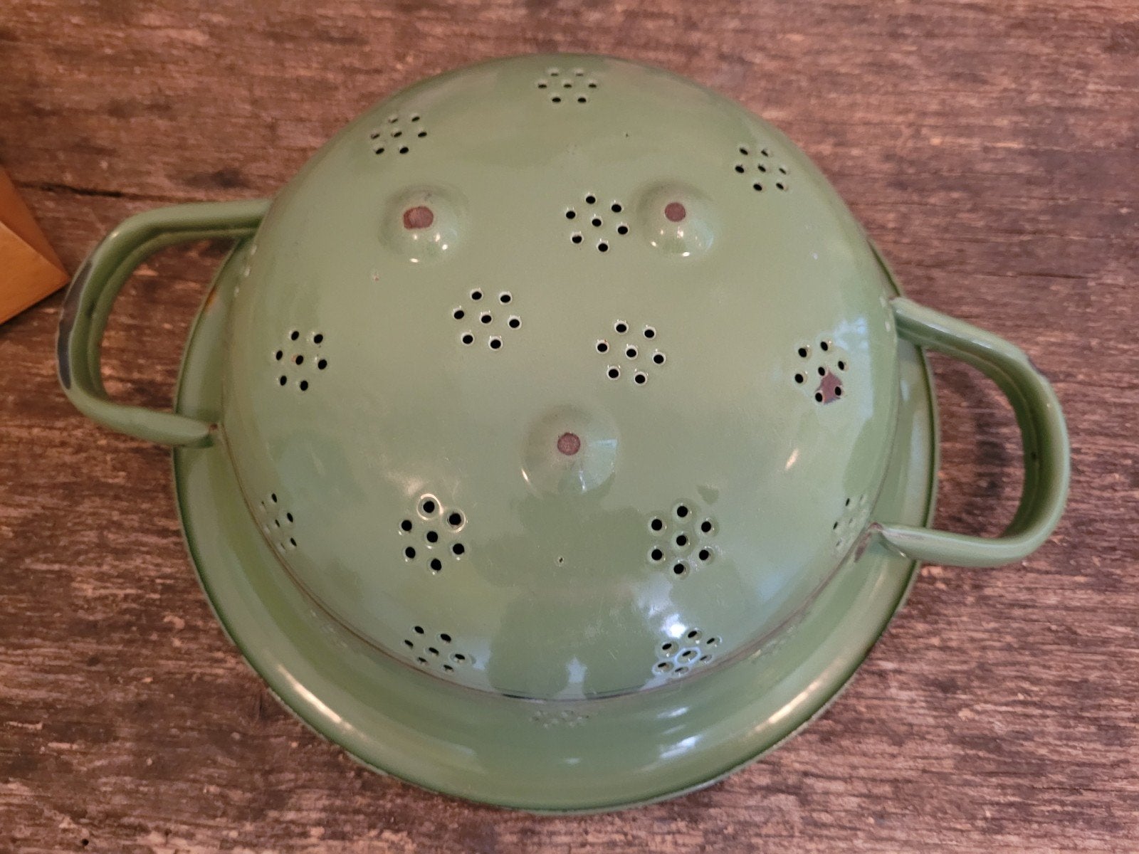 Emaille vergiet groen, Antiek en Kunst, Antiek | Emaille, Ophalen of Verzenden